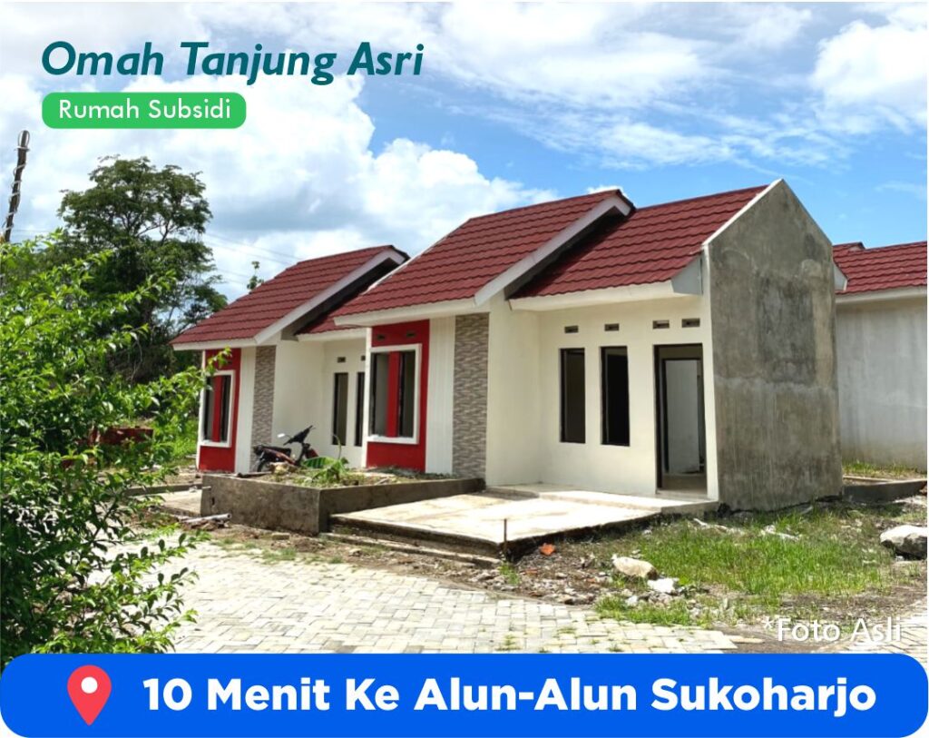 RUMAH SUBSIDI DEKAT ALUN-ALUN SUKOHARJO MURAH 1 JT ALL IN