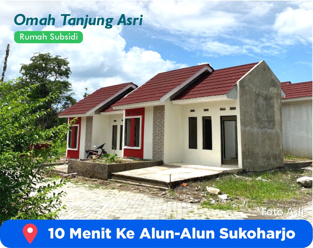 RUMAH SUBSIDI DEKAT ALUN-ALUN SUKOHARJO MURAH 1 JT ALL IN