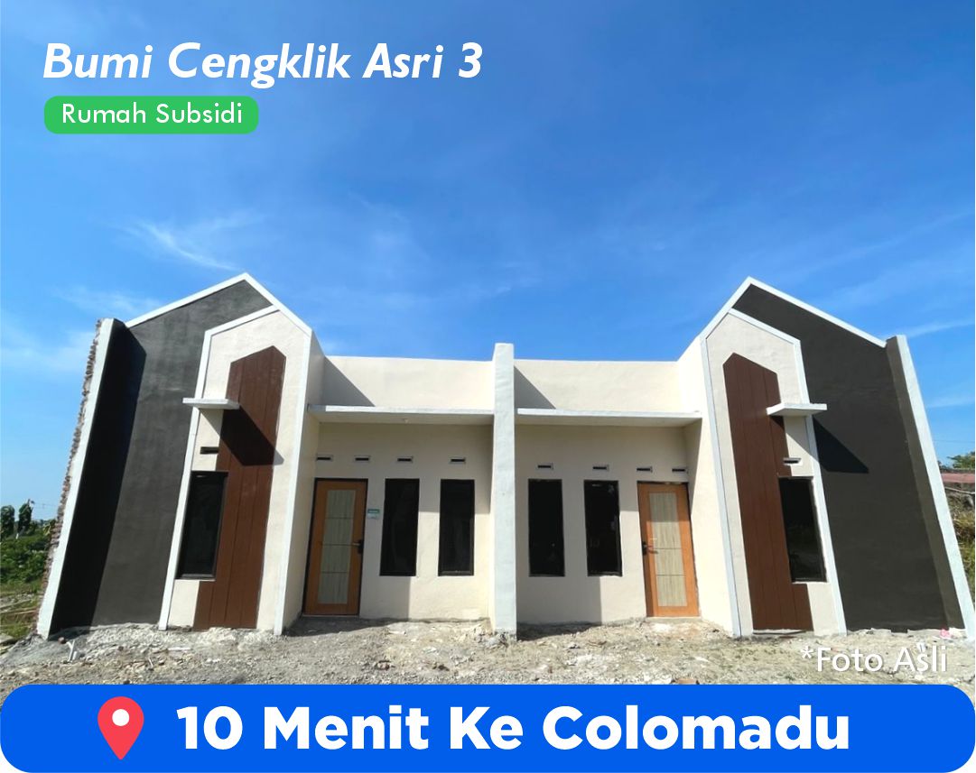 RUMAH SUBSIDI DEKAT COLOMADU SOLO CENGKLIK PARK