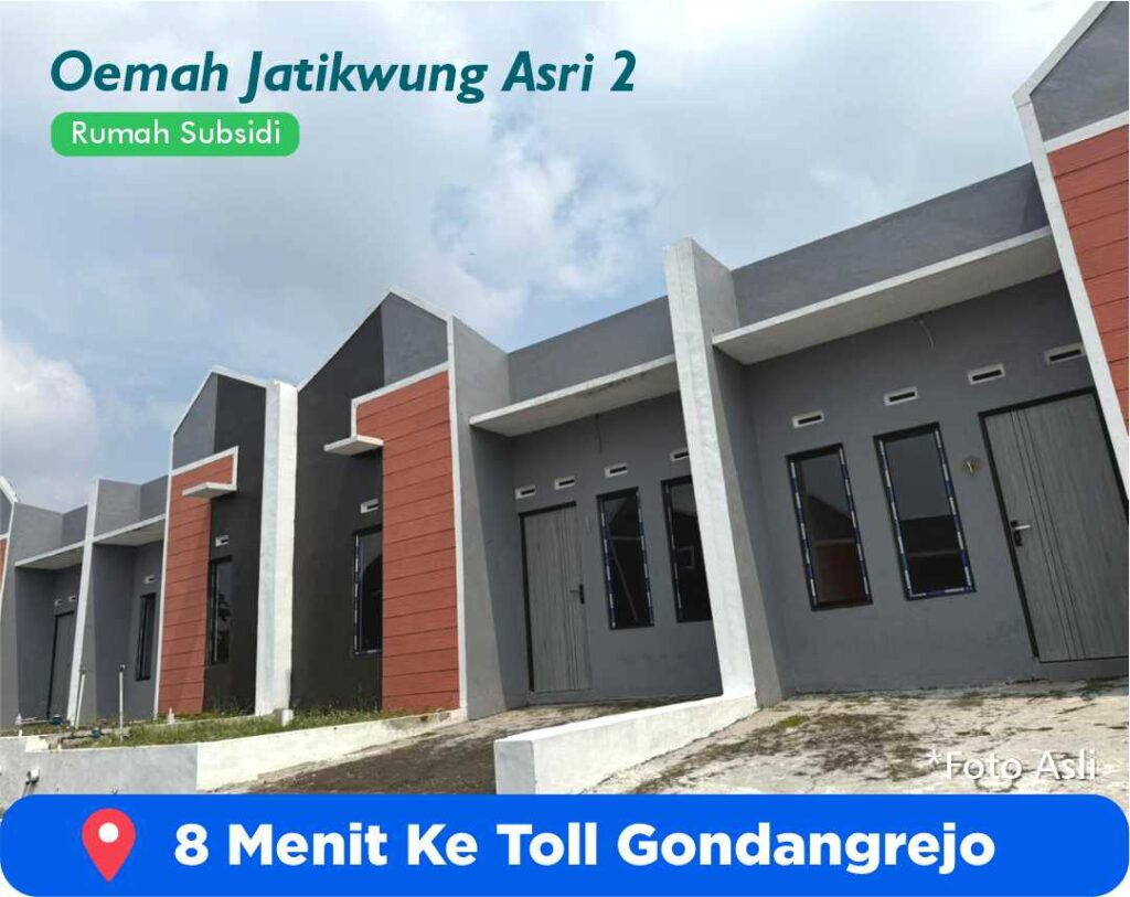 RUMAH SUBSIDI SOLO UTARA DEKAT TOL GONDANGREJO UNDERPASS JOGLO
