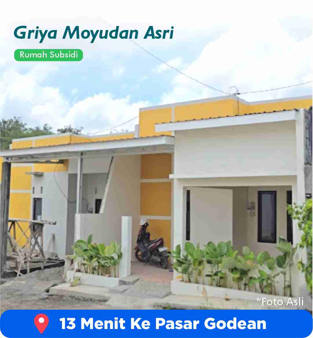 rumah subsidi dekat pasar godean UGM Jogja Sleman murah