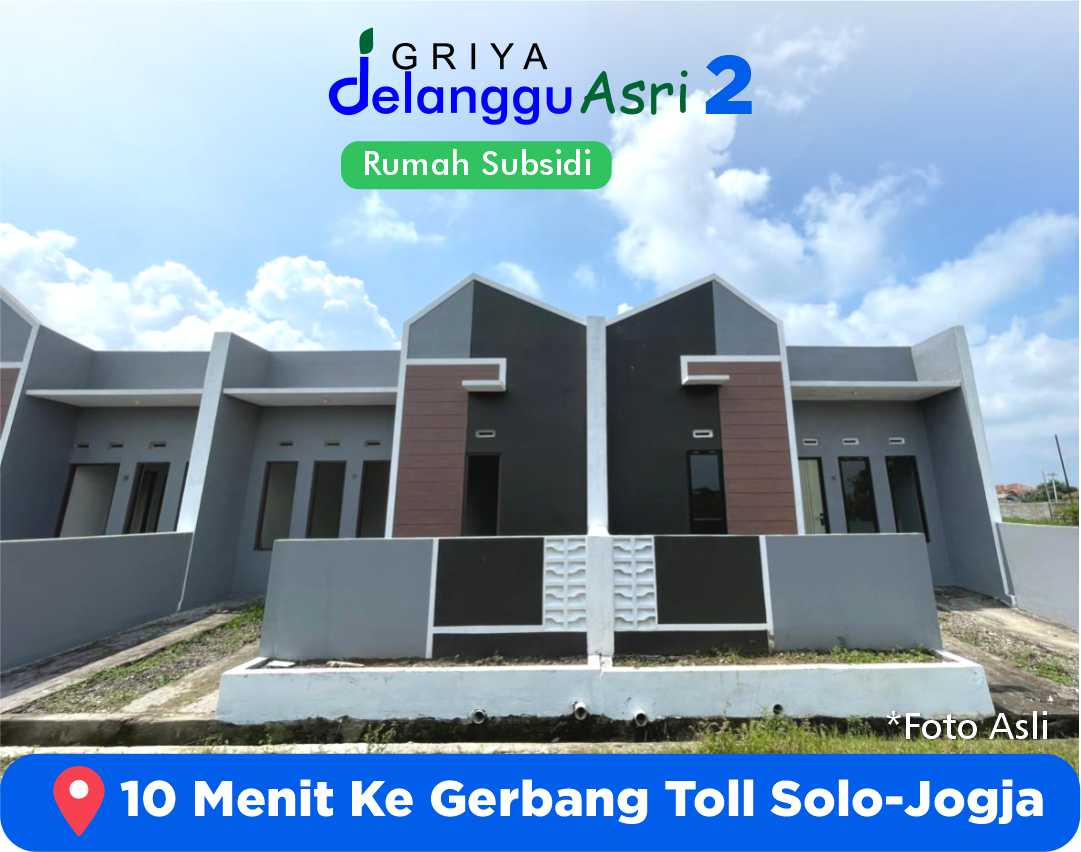 04 DELANGGU RUMAH SUSBIDI KLATEN DEKAT TOL SOLO-JOGJA