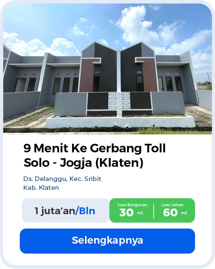 Perumahan subsidi klaten dekat tol solo jogja