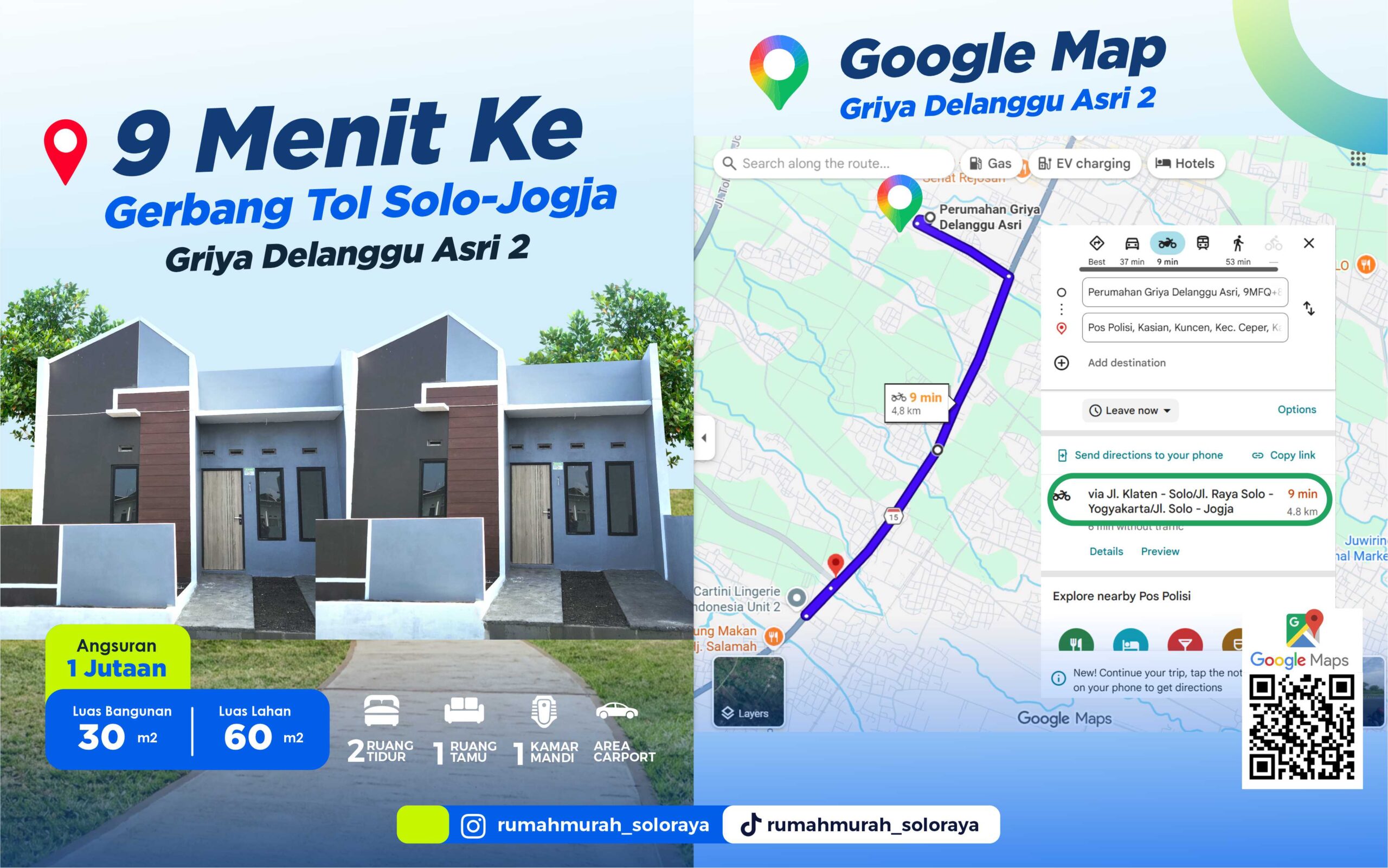 Perumahan subsidi klaten dekat tol solo jogja